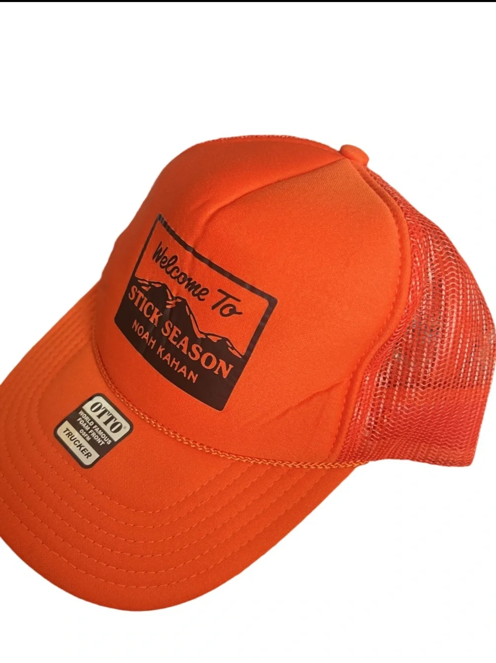 Noah Kahan Stick Season Orange Hat NEW - Picture 2 of 5